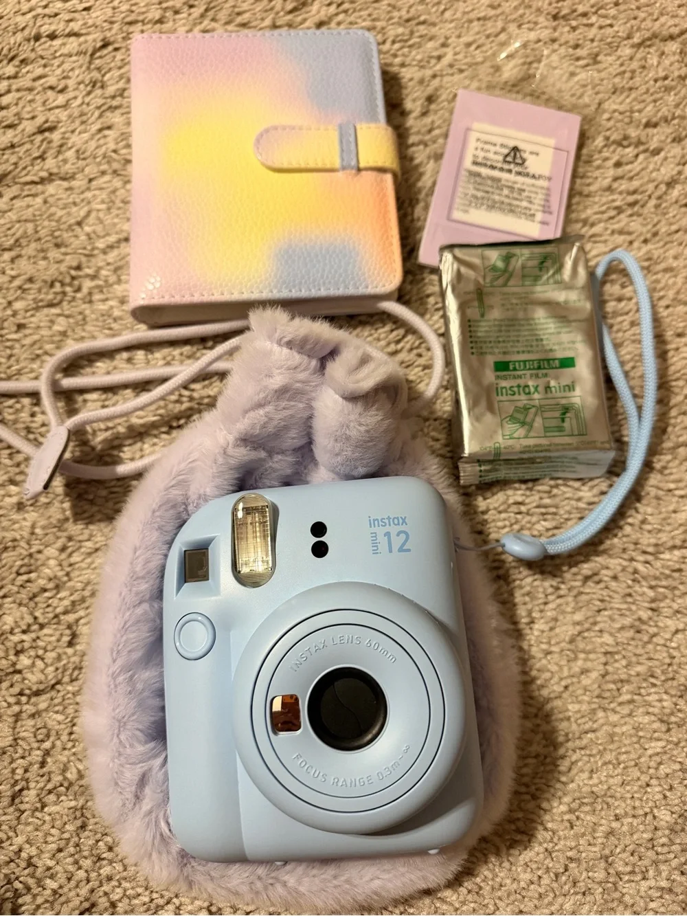 Fujifilm instax mini 12 Instant Camera - Light Blue with Pastel Accessories